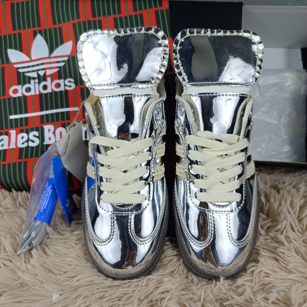 Wales Bonner X Samba 'Silver Metallic Gum' 2023 Adidas Sneakers